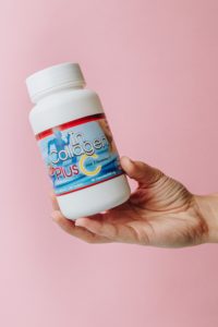 Collagen protein supplement displayed with collagen-rich foods